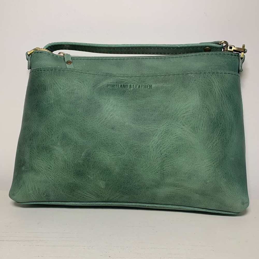 Portland Leather Goods Cucumber Large Poppy purse